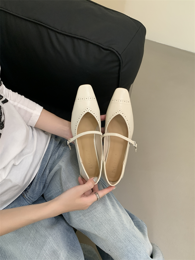 French Retro Mary Jane Shoes with Hidden Heel Square Toe Shallow Mouth Comfortable Commuter Casual Shoes for Women Autumn Soft Sole - Image 4
