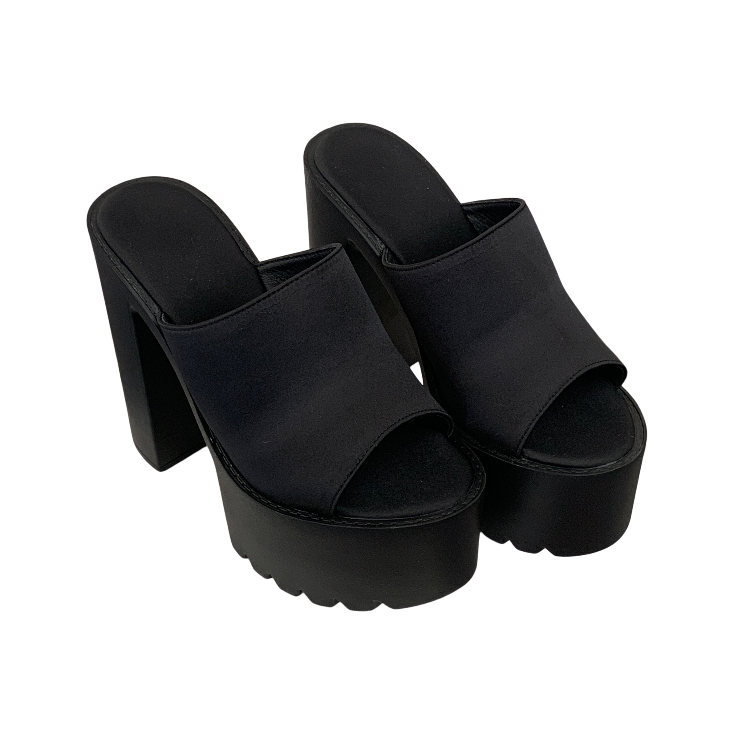 Women's Summer Open Toe Slippers with 14cm High Heel and Platform, Size 34-40, Black - Image 5